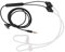 Air Tube Auricolare, Cuffie W HandFree Microfono Cerradura Auricolari Invisibili Cablati per Jack da 3,5 Mm (Bianco) (Nero)