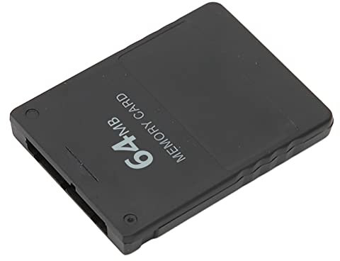 Game Memory Card for PS2, High Speed Game Data Console Memory Card Replacement for Sony Playstation 2, Memory Card Compatible with Sony Playstation 2 (64MB)