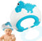 Norhogo Duschhaube Kinder, Haarwaschhilfe Kinder, Kinder Baby Verstellbare, Shampoo Schutz Baby Visier für Augen, Ohren und Gesicht, blau