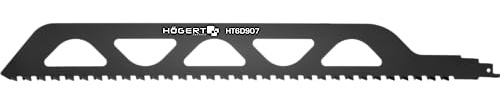 Högert Technik - Säbelsägeblatt - Blatt für Säbelsäge 455 mm, für Porenbetonsteine - zum Schneiden von Ziegeln, Porenbeton, Suporex, Zementplatten