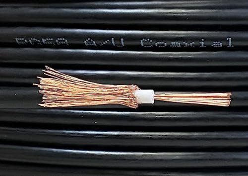 iStrand 25m Premium Copper Black RG58 A/U 50 Ohm Stranded Coax Coaxial Cable CB Radio Ham Aerial