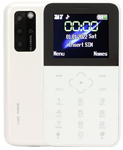 S10P Pequeño Mini Teléfono Móvil para Estudiantes Niños, Teléfono Móvil 2G Dual SIM, Cámara Trasera De 5 MP, Batería De Espera Larga, Ligero Y Pequeño (Blanco)