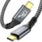 240W USB 4 Kabel für Thunderbolt 4 Kabel, USB C USB C Kabel 40Gbps Datenübertragung, 8K @60Hz, USB C Kabel Schnellladung PD3.1 für Macbook Pro/iPad mini/Samsung/Huawei Mate(0,5M)