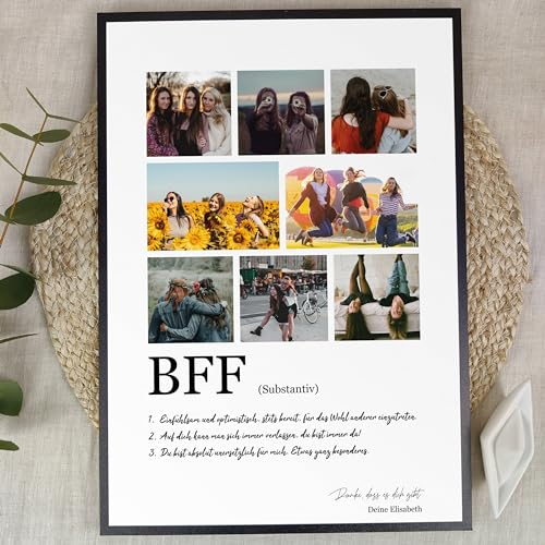 Bestie Geschenk Weihnachten - Personalisiertes Fotogeschenk auf Holz - Geburtstagsgeschenk beste Freundin, Bestie Geschenk, Geschenke Für Bestie, BFF, Geschenk Bestie, Beste Freundin 8 Bilder