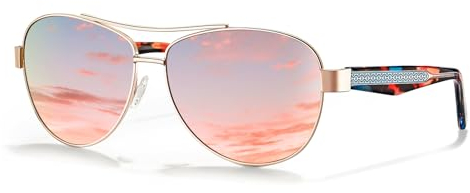 CARFIA Sonnenbrille Damen Polarisiert UV400 Retro Vintage Pilotenbrille Stylsih Fliegerbrille für Frauen