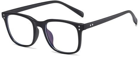 LJCZKA Quadratische Blaulicht Brille für Damen und Herren, Brillengestell Quadratisch mit TR90 Rahmen Brille Gegen Kopfschmerzen Anti-Müdigkeit