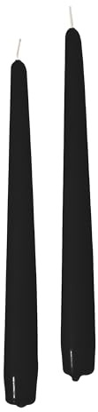 Spitzkerzen, schwarz, Durchmesser 2.2 cm, Höhe 30 cm, 12 Stück