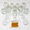 16x Glas Feuer Schröpfen Set mit Zubehör