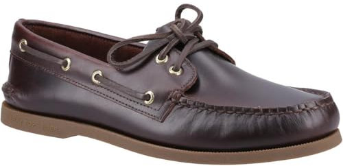 Sperry Men's Authentic 2 Eye Boat Shoe, Amaretto, 7 UK