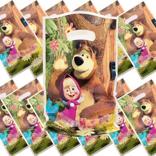 50 pezzi borsa regalo Ragazza e Orso,sacchetti regalo Ragazza e Orso,sacchettini compleanno bambini,bustine regalini fine festa bambini