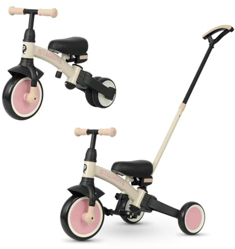 Qplay Stager 3-in-1 Dreirad Rosa