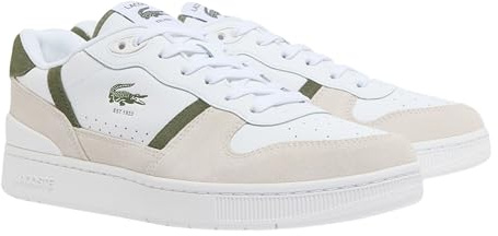 Lacoste T-Clip Set Sneakers Herren - 51SMA0168, Farbe:weiß-beige-grau 2H4, Herren Schuhe:43