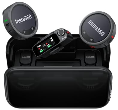 Insta360 Mic Pro Wireless Microphone System (2 TX + 1 RX), E-Ink Display & 32-Bit Float Recording
