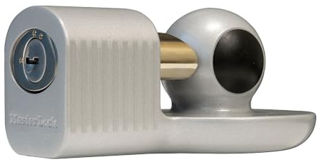 Master Lock Anhängerkupplungsschloss, passend für 48 mm, 51 mm und die meisten 59 mm Anhängerkupplungen, wetterbeständiges Kfz-Kupplungsschloss mit Schlüsseln, 377KA