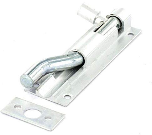 Securit S1558 Aluminium Necked Door Bolt 1 Wide - 100mm - Silver