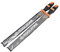 AB Tools Metal File Set 2pc 300mm Long with Soft Grip Handles Engineers Files TE460