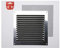 EDM Rejilla de ventilación Rejilla de Aire Rejilla de protección contra la Intemperie (15 x 15 cm Acero Inoxidable Rejilla de láminas