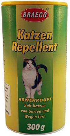 BRAECO 300g Katzen Repellent, Abwehrduft gegen Katzen, Katzenschreck hält Katzen von Gärten und Wegen fern