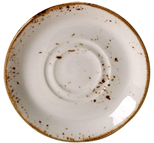 Steelite Craft Untertasse mit Doppelbrunnen, 16,5 cm, Weiß, 6 Stück