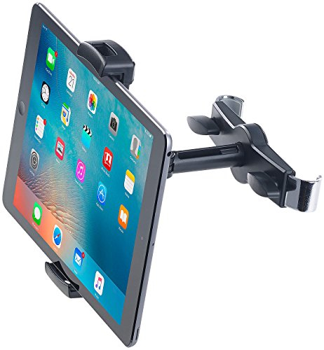 Lescars Universal-360°-Kopfstützen-Halterung für Tablet-PCs & iPads bis 12,9