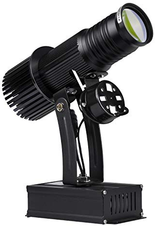 WUZHENG GOBO Lumière Logo Projecteur Lumière 25W LED GOBO Projecteur Publicité Logo Lumière pour Store Event Event,Black,Indoor
