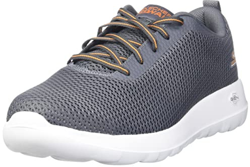 Skechers Men's Go Walk Max – Effort Sneaker, Charcoal Orange, 13 UK