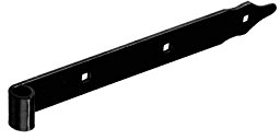 DMX - Ladenband - Torband 300x35x4,0 mm - Rolle Ø 13 - Scharniere Schwerlast - Ladenbänder - Scharniere für Gartentor Holz Tore - Türscharniere - Türband Schwarz ZP 1 Stück