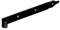 DMX - Ladenband - Torband 300x35x4,0 mm - Rolle Ø 13 - Scharniere Schwerlast - Ladenbänder - Scharniere für Gartentor Holz Tore - Türscharniere - Türband Schwarz ZP 1 Stück