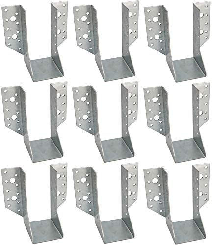KOTARBAU® Lot de 10 connecteurs de poutres type A - 60 mm - Pour poutres en bois - Pour construction extérieure