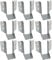 KOTARBAU® Lot de 10 connecteurs de poutres type A - 60 mm - Pour poutres en bois - Pour construction extérieure