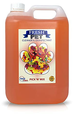 Trade Chemicals Pet Disinfectant Deodoriser Cleaner Kennels Artificial Grass Fresh Pet 5L (Pick N Mix)