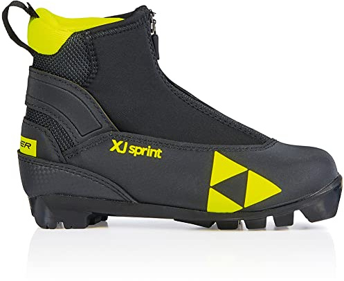 FISCHER XJ Sprint - NNN Youth Cross-Country Ski Shoes, Shoe Size 35