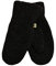 SamWo, Fäustlinge/Handschuhe aus 100% Merinowolle, wohlig warm (L, schwarz)