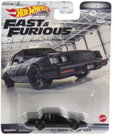 FAST AND FURIOUS Die Cast Modellauto '87 BUICK REGAL GNX 1987 - Maßstab 1/64 Länge 7 cm - Hot Wheels HCP16