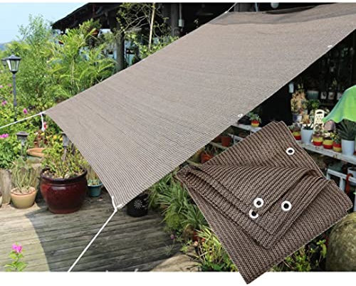 ALOBY Extra Large Sun Shade Sail UV Block Fabric Durable Outdoor Rectangle Canopy Pergolas Top Cover Sun Canopies Garden Balcony with Mounting Ropes
