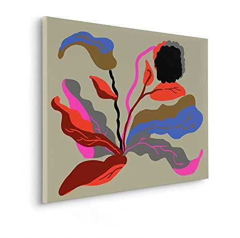 Komar Keilrahmenbild im Echtholzrahmen - Flirt - Größe 60 x 90 cm - Wandbild, Kunstdruck, Wanddekoration, Design, Wohnzimmer, Schlafzimmer