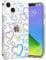 Efitoo Compatible with iPhone 13 Case Glitter Clear with Design Laser Holographic Rainbow 3D Heart Love Sparkle Cute Bling Hard PC & TPU Shockproof Protective Phone Cover Women Girls for 13 6.1