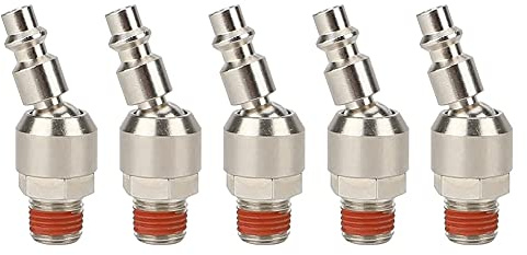 Hundnsney 1/4 Tappi d'aria girevoli, Raccordi per utensili ad aria compressa, 1/4 NPT Tappo girevole industriale, 1/4 Raccordi d'aria e tappi