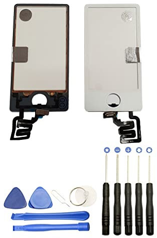 JUANIO Vidrio Pantalla táctil Compatible con iPod Nano 7 Blanco+ Herramientas
