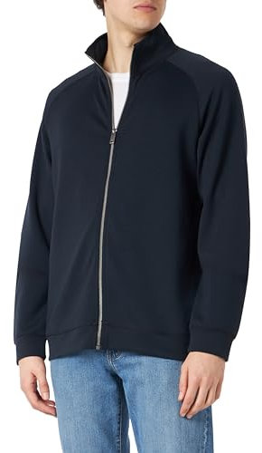 CASUAL FRIDAY CFSigurd Herren Sweatjacke Cardigan Jacke Sweater mit Reißverschluss Stehkragen leicht elastisch Regular fit, Größe:3XL, Farbe:Dark Navy (194013)