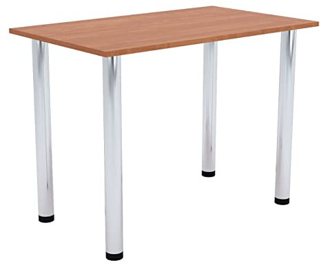 AKKE Esszimmertisch 80 cm x 50 cm Esstisch Kleiner Tisch Küchentisch Schreibtisch Dining Table Esszimmermöbel Chrombeine