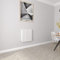 White Oval Radiators Horizontal Double Designer Small Radiator 600x590mm Central Heating Radiators