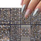 Nagelsticker Weihnachten, 8 Blätter Selbstklebende Nagelaufkleber, 3D Golden Silbrig Schneeflocken Rentier Weihnachtsbaum Nail Art Sticker Dekoration Nageldesign Zubehör