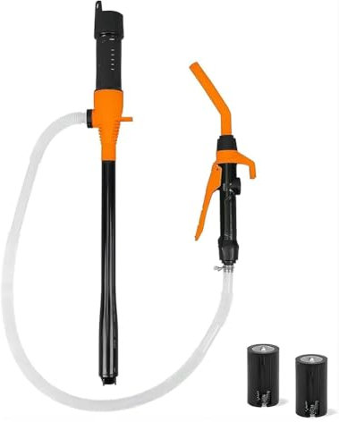 Osmond Pompa di trasferimento portatile Pompa a sifone elettrica a batteria per trasferimento di carburante a gas Estrattore di olio di flusso 3.5GPM