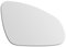 SENZEAL Cristal del Espejo para Opel Astra J 2009-2015 Derecho Lado del Pasajero Calefactado con Placa de Soporte 1428452 (Derecho)
