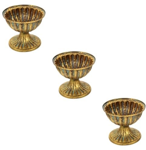 CAXUSD 3stücke Blumenampel Aus Eisen Mit Vintage Design Für Hochzeiten Und Tischdekoration Dekorative Blumenvase Für Innen Und Außenbereiche Robust Und Stilvoll Geeignet Für