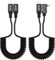Leehitech 2 Pack Coiled USB C to USB C Cable, 20Gbps Data Transfer 0.5M-1.8M Retractable Extende USB Type C Cable,100W PD Fast Charging and 8K Display for iPhone 16/15, Macbook, iPad, Galaxy S24
