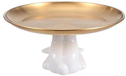 COLLBATH Deko Tablet Hase Geschirr Hasenmotiv Keramik Tortenständer Hochzeit Dessertständer Heimdekoration Cupcake-präsentationsständer
