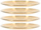 EXHUMKY 4Pièces Assiettes Rondes Acier Inoxydable Doré Assiettes à Salade et Snacks pour Cuisine Camping et Barbecue