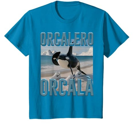 Orcalero Orcala Orca Italian Brainrot Monsters AI Kids T-Shirt